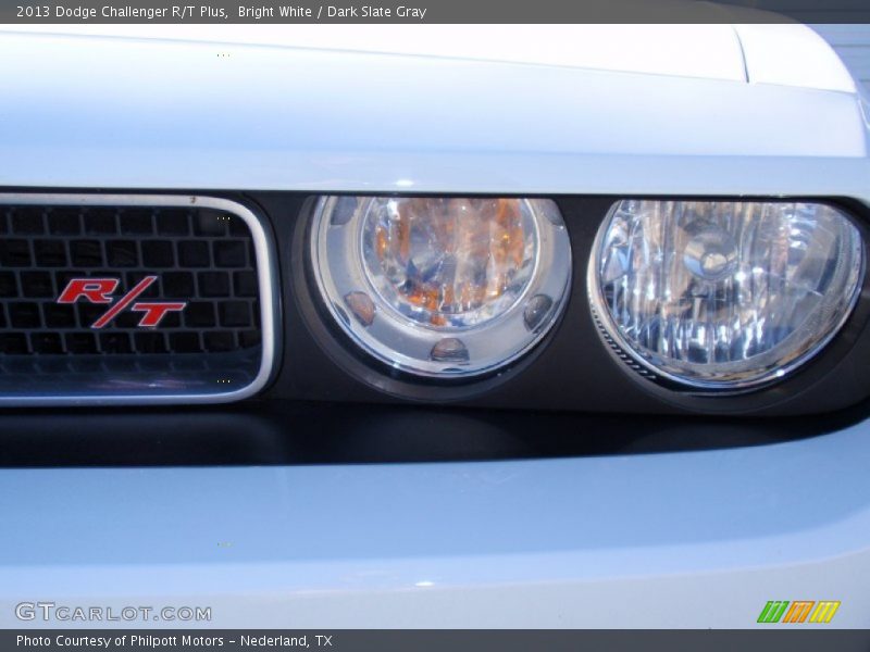 Bright White / Dark Slate Gray 2013 Dodge Challenger R/T Plus