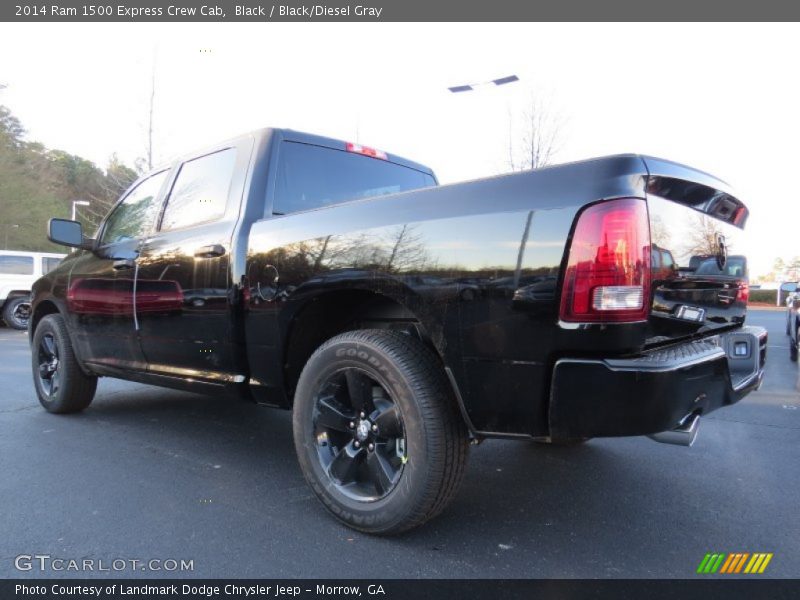 Black / Black/Diesel Gray 2014 Ram 1500 Express Crew Cab