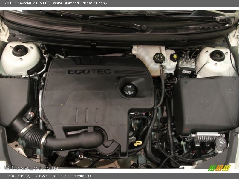 White Diamond Tricoat / Ebony 2011 Chevrolet Malibu LT