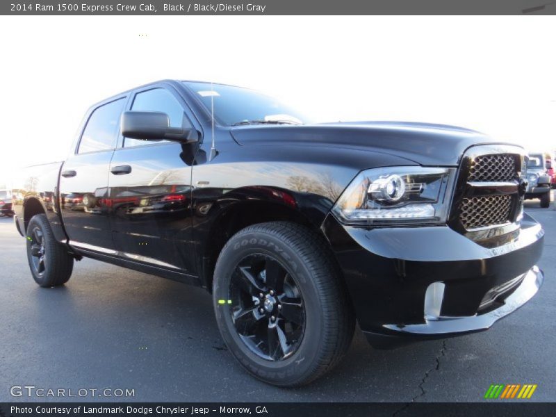 Black / Black/Diesel Gray 2014 Ram 1500 Express Crew Cab