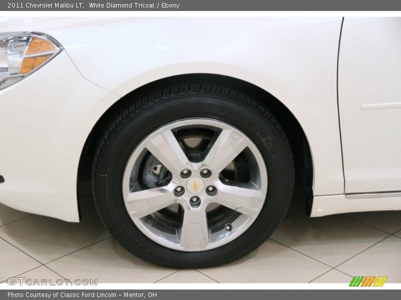 White Diamond Tricoat / Ebony 2011 Chevrolet Malibu LT