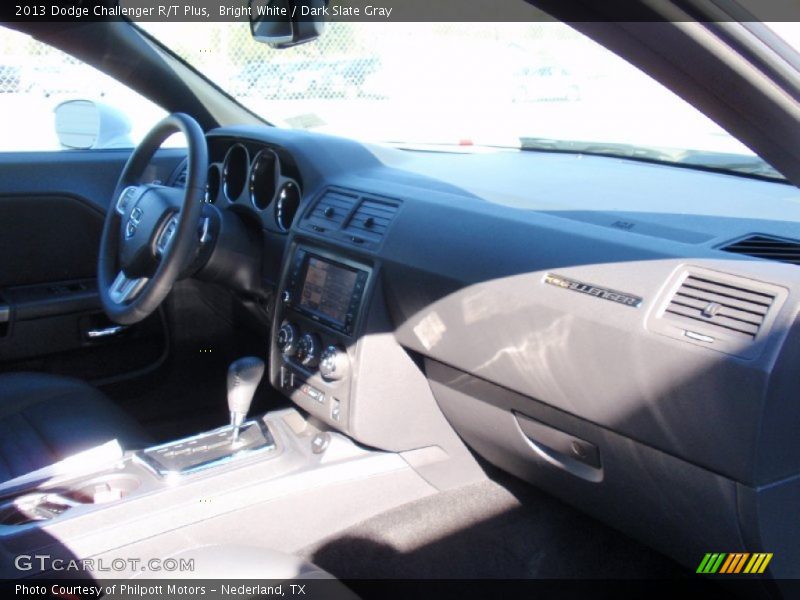 Bright White / Dark Slate Gray 2013 Dodge Challenger R/T Plus