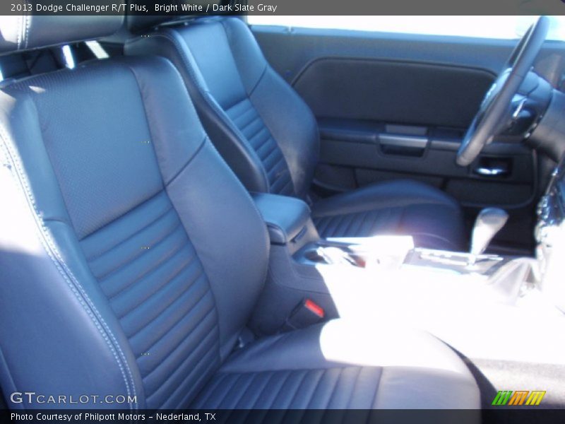 Bright White / Dark Slate Gray 2013 Dodge Challenger R/T Plus