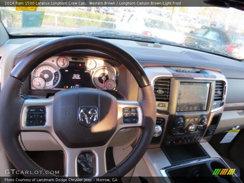 Western Brown / Longhorn Canyon Brown/Light Frost 2014 Ram 1500 Laramie Longhorn Crew Cab