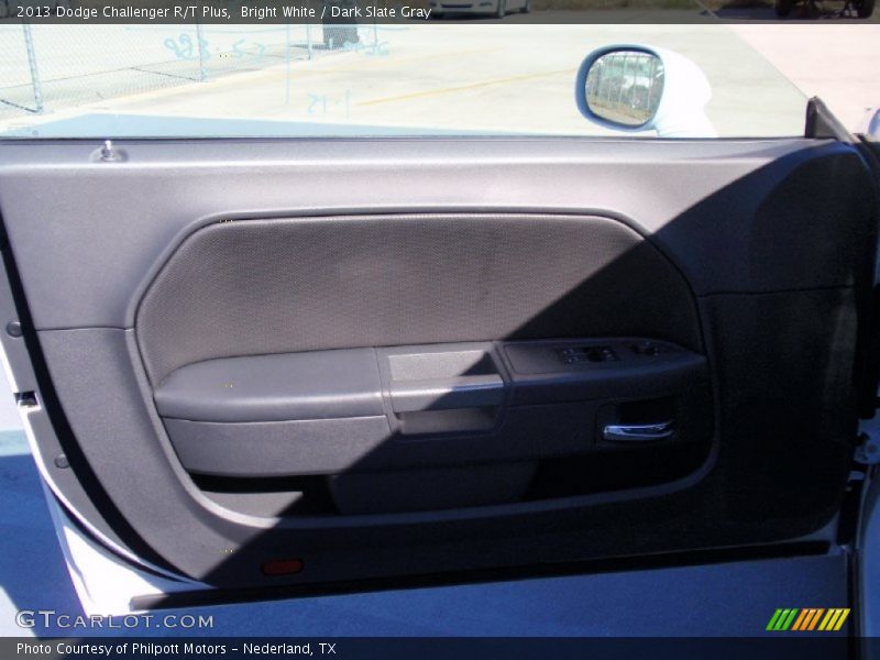 Bright White / Dark Slate Gray 2013 Dodge Challenger R/T Plus