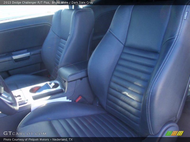 Bright White / Dark Slate Gray 2013 Dodge Challenger R/T Plus