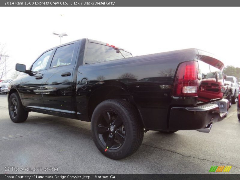 Black / Black/Diesel Gray 2014 Ram 1500 Express Crew Cab