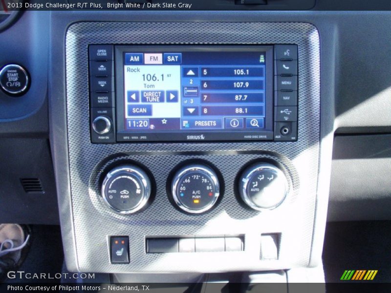 Bright White / Dark Slate Gray 2013 Dodge Challenger R/T Plus