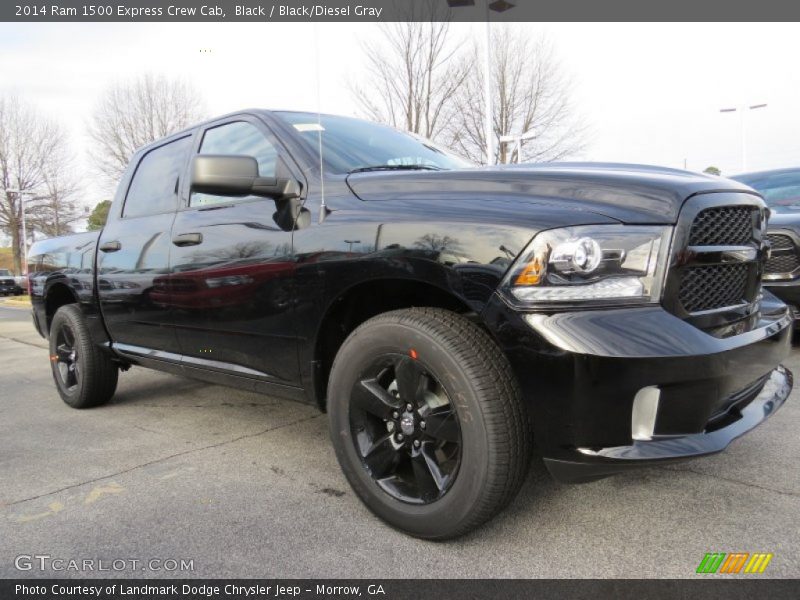 Black / Black/Diesel Gray 2014 Ram 1500 Express Crew Cab