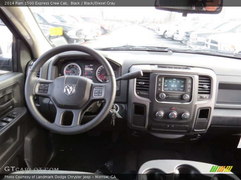Black / Black/Diesel Gray 2014 Ram 1500 Express Crew Cab