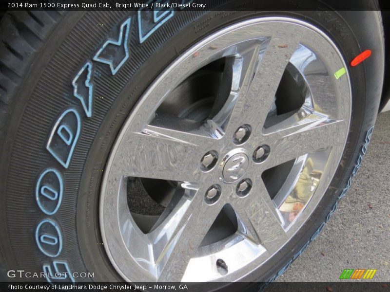 Bright White / Black/Diesel Gray 2014 Ram 1500 Express Quad Cab