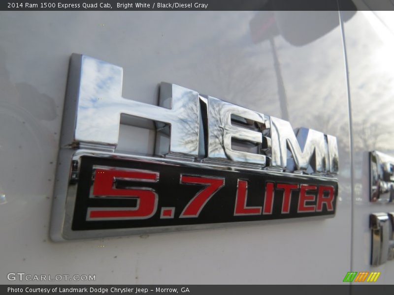 Bright White / Black/Diesel Gray 2014 Ram 1500 Express Quad Cab