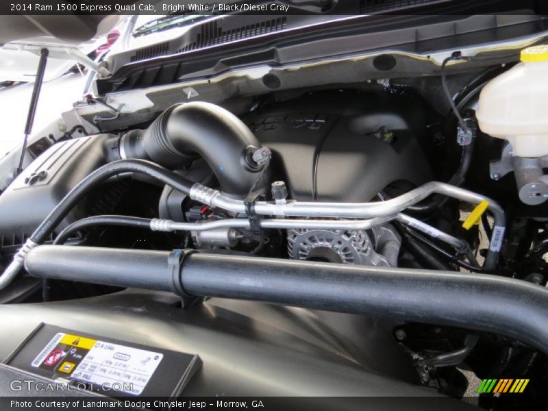 Bright White / Black/Diesel Gray 2014 Ram 1500 Express Quad Cab