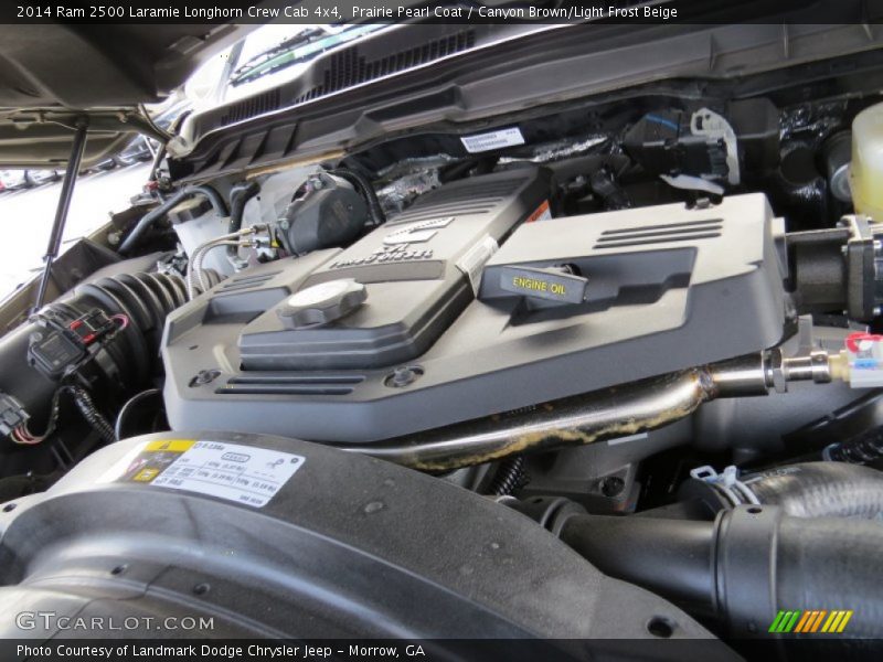 Prairie Pearl Coat / Canyon Brown/Light Frost Beige 2014 Ram 2500 Laramie Longhorn Crew Cab 4x4