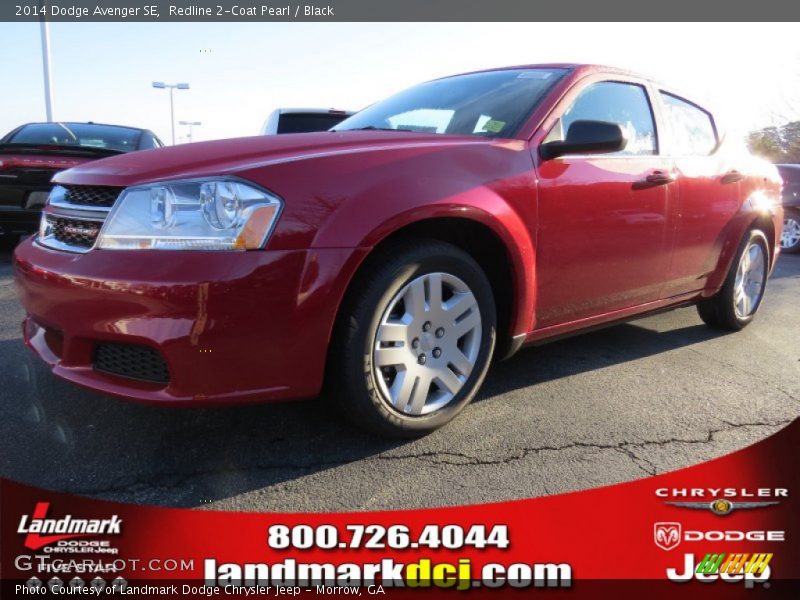 Redline 2-Coat Pearl / Black 2014 Dodge Avenger SE
