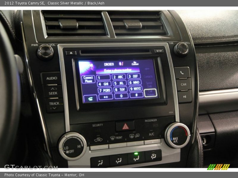 Classic Silver Metallic / Black/Ash 2012 Toyota Camry SE