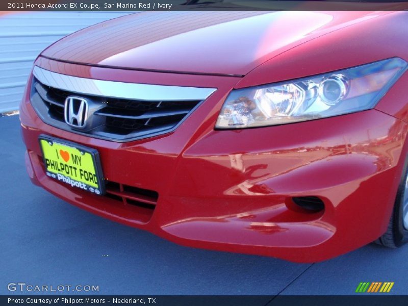 San Marino Red / Ivory 2011 Honda Accord EX Coupe