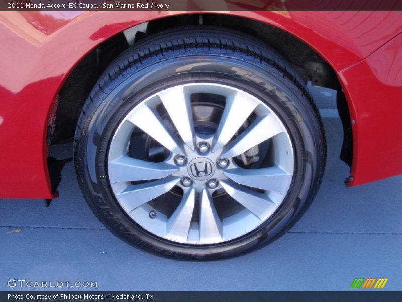 San Marino Red / Ivory 2011 Honda Accord EX Coupe