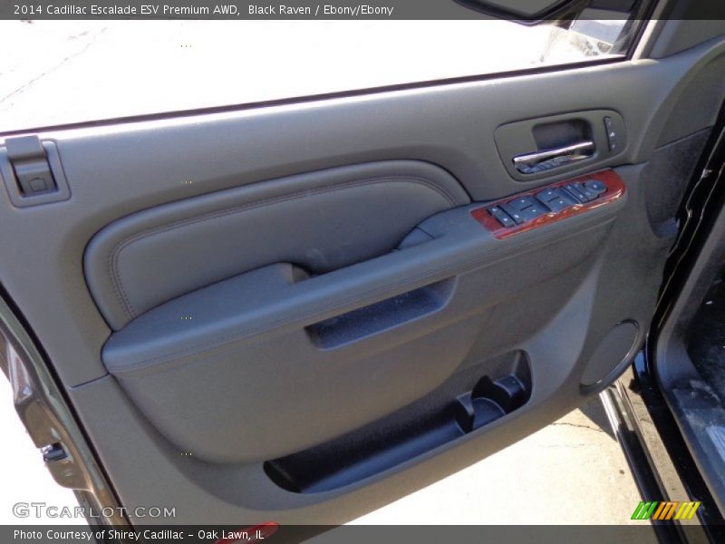Black Raven / Ebony/Ebony 2014 Cadillac Escalade ESV Premium AWD