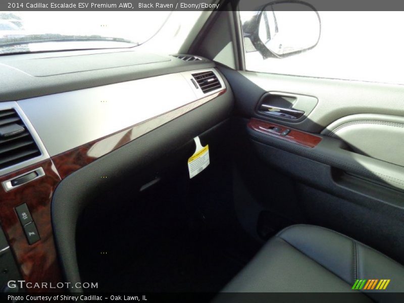 Black Raven / Ebony/Ebony 2014 Cadillac Escalade ESV Premium AWD
