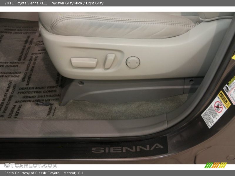 Predawn Gray Mica / Light Gray 2011 Toyota Sienna XLE