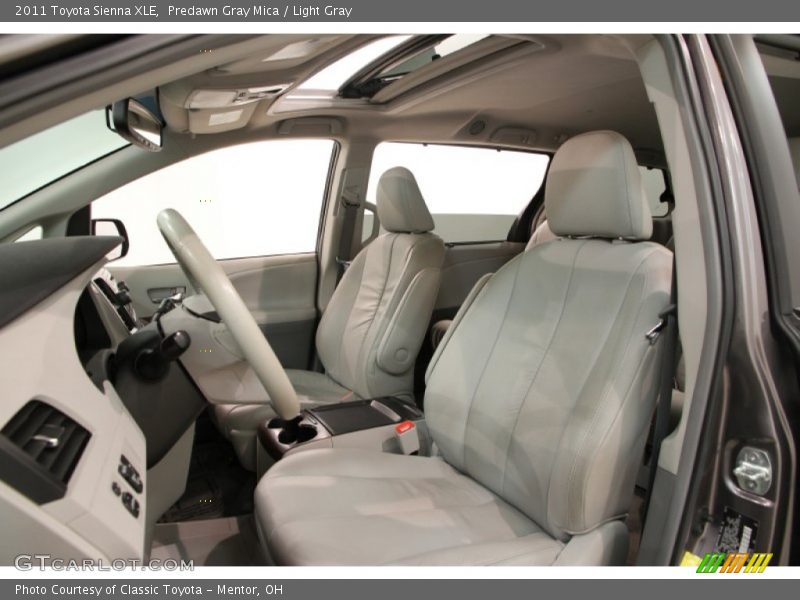 Predawn Gray Mica / Light Gray 2011 Toyota Sienna XLE