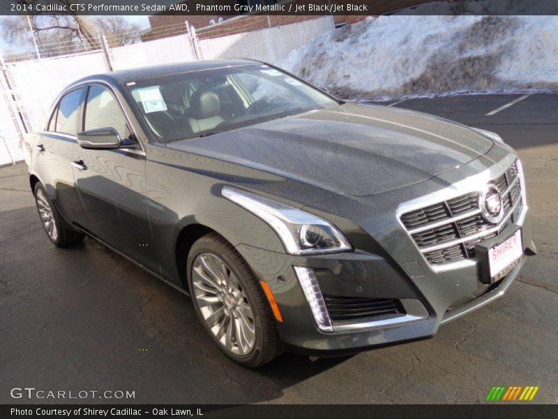 Phantom Gray Metallic / Jet Black/Jet Black 2014 Cadillac CTS Performance Sedan AWD