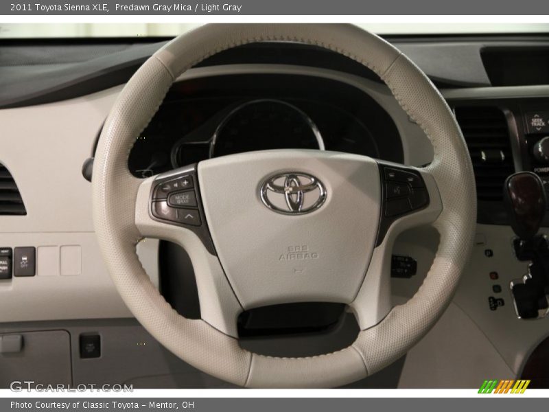 Predawn Gray Mica / Light Gray 2011 Toyota Sienna XLE
