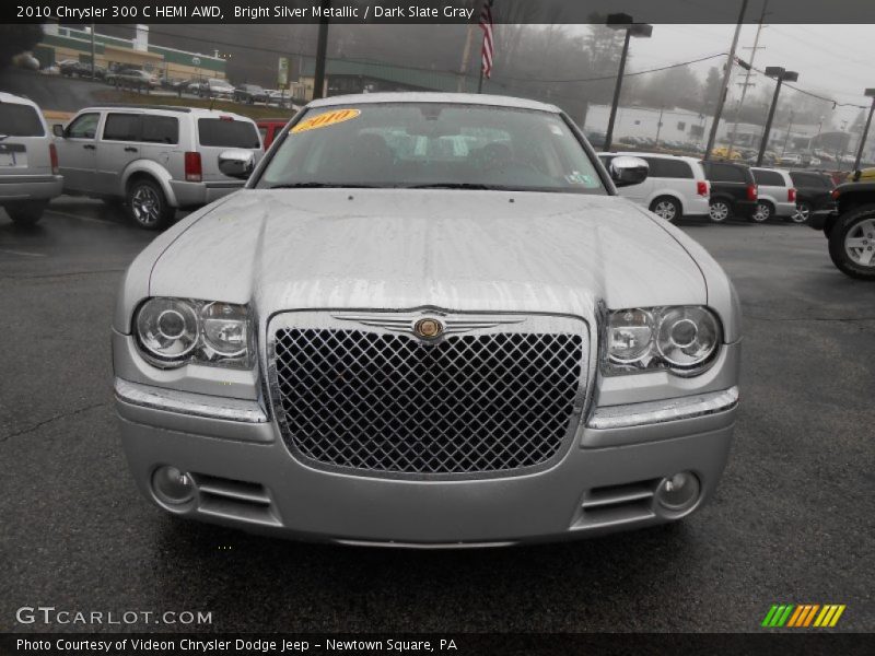 Bright Silver Metallic / Dark Slate Gray 2010 Chrysler 300 C HEMI AWD