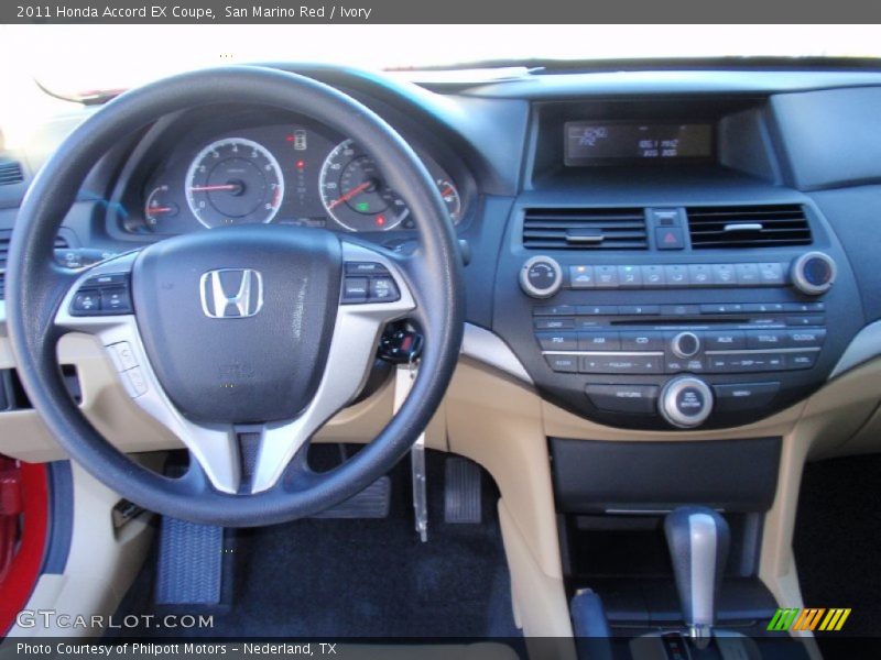 San Marino Red / Ivory 2011 Honda Accord EX Coupe