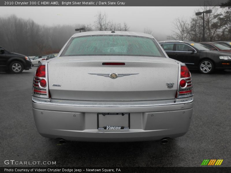 Bright Silver Metallic / Dark Slate Gray 2010 Chrysler 300 C HEMI AWD
