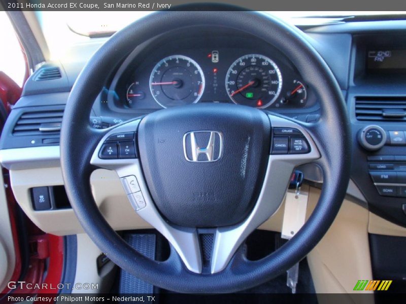 San Marino Red / Ivory 2011 Honda Accord EX Coupe