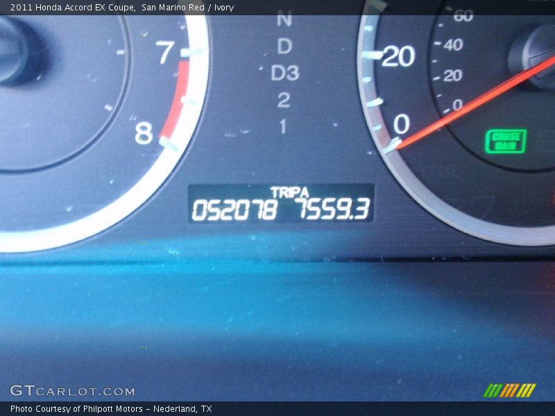 San Marino Red / Ivory 2011 Honda Accord EX Coupe