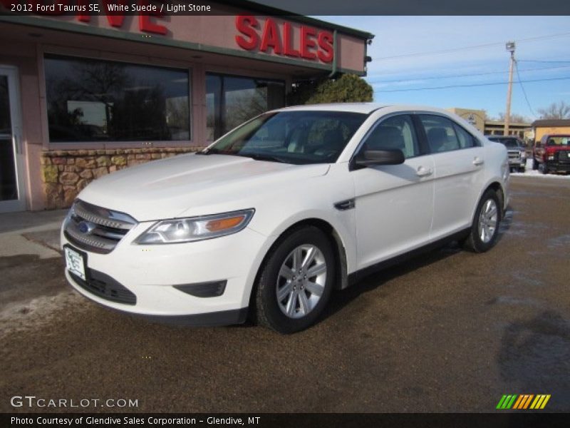 White Suede / Light Stone 2012 Ford Taurus SE
