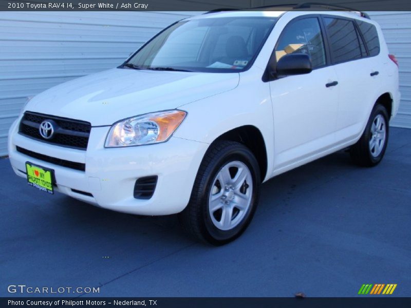 Super White / Ash Gray 2010 Toyota RAV4 I4