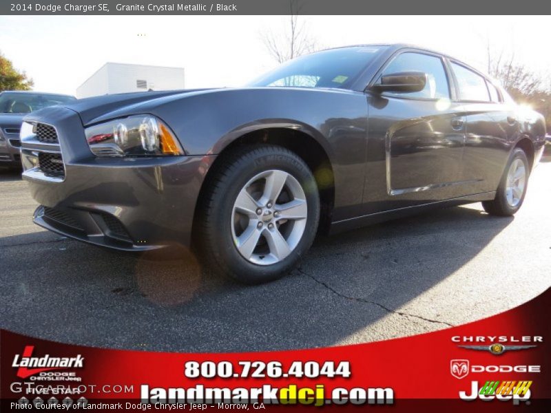 Granite Crystal Metallic / Black 2014 Dodge Charger SE
