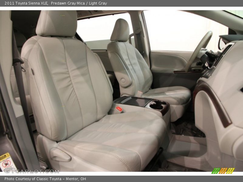 Predawn Gray Mica / Light Gray 2011 Toyota Sienna XLE