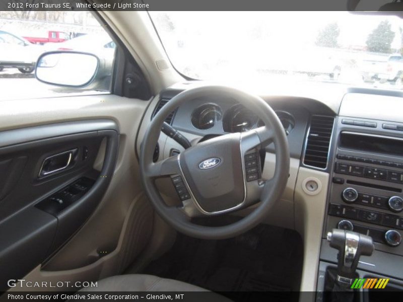 White Suede / Light Stone 2012 Ford Taurus SE