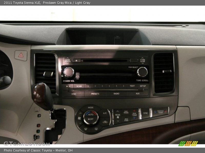 Predawn Gray Mica / Light Gray 2011 Toyota Sienna XLE
