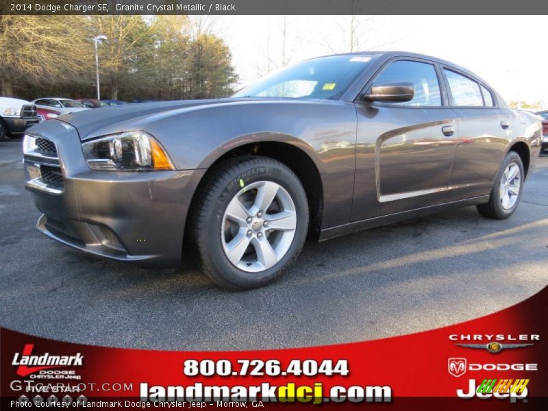 Granite Crystal Metallic / Black 2014 Dodge Charger SE