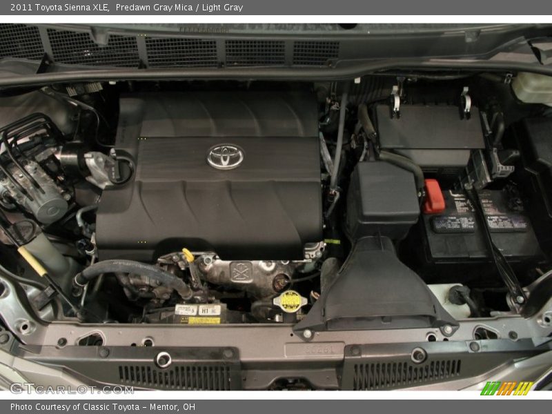 Predawn Gray Mica / Light Gray 2011 Toyota Sienna XLE