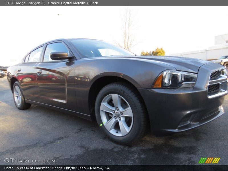 Granite Crystal Metallic / Black 2014 Dodge Charger SE