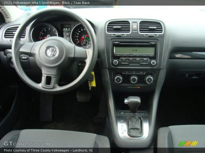 Black / Titan Black 2011 Volkswagen Jetta S SportWagen
