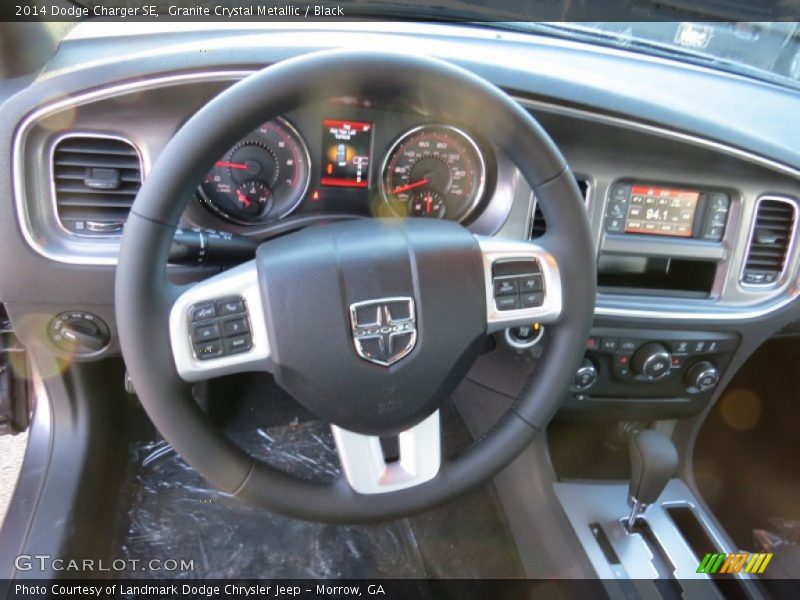 Granite Crystal Metallic / Black 2014 Dodge Charger SE