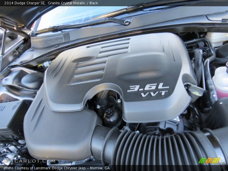 Granite Crystal Metallic / Black 2014 Dodge Charger SE