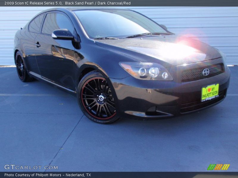 Black Sand Pearl / Dark Charcoal/Red 2009 Scion tC Release Series 5.0