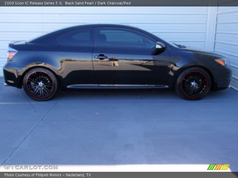 Black Sand Pearl / Dark Charcoal/Red 2009 Scion tC Release Series 5.0