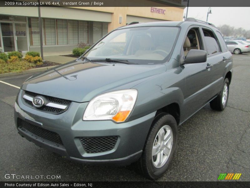 Verdant Green / Beige 2009 Kia Sportage LX V6 4x4