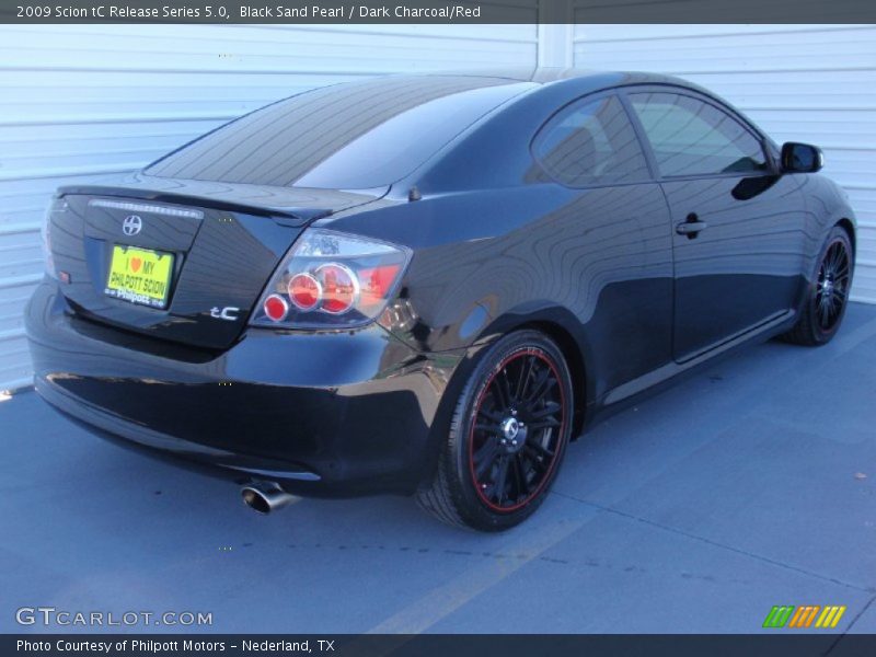 Black Sand Pearl / Dark Charcoal/Red 2009 Scion tC Release Series 5.0