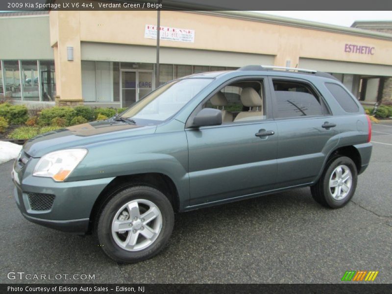 Verdant Green / Beige 2009 Kia Sportage LX V6 4x4